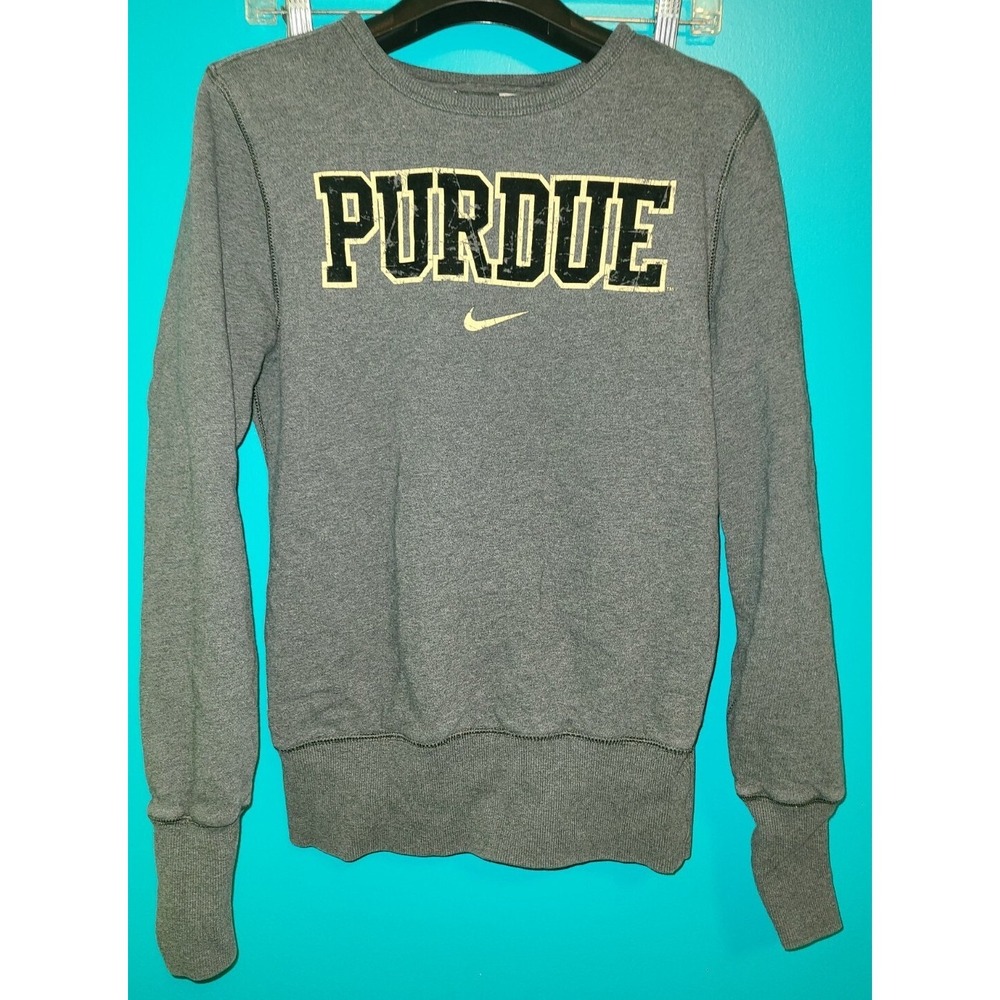 Purdue Sweatshirt Women's Small Velvet Letters Nike Kids Large